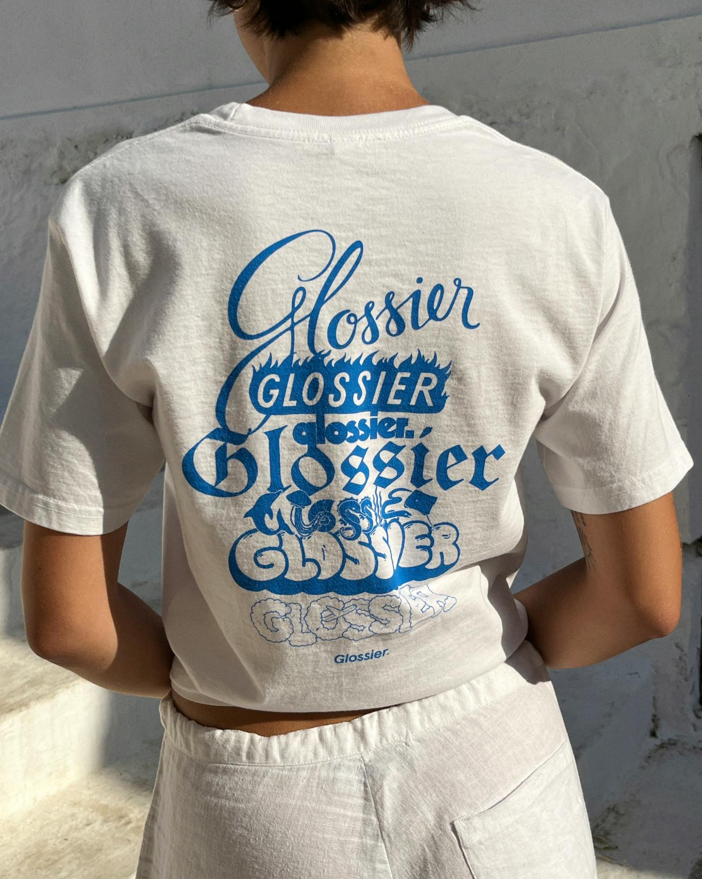 Gabriella wears the Logo Tee.