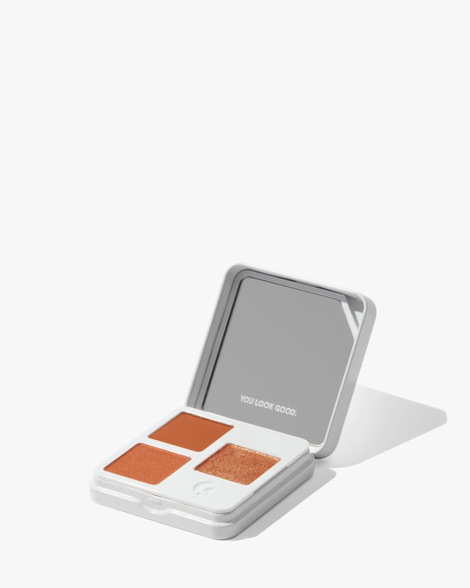 product packaging of monochromes in clay against white background.