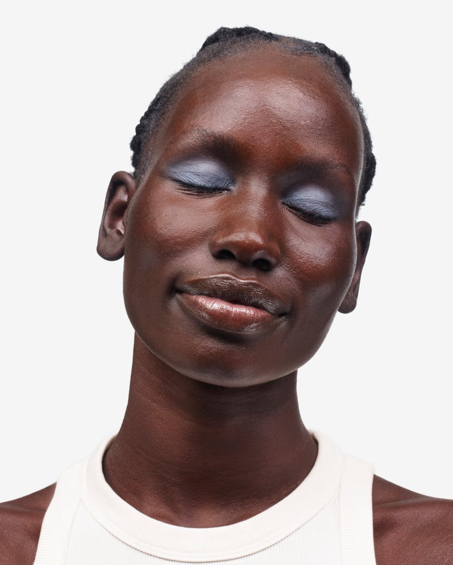 Model wears Skywash in Pool